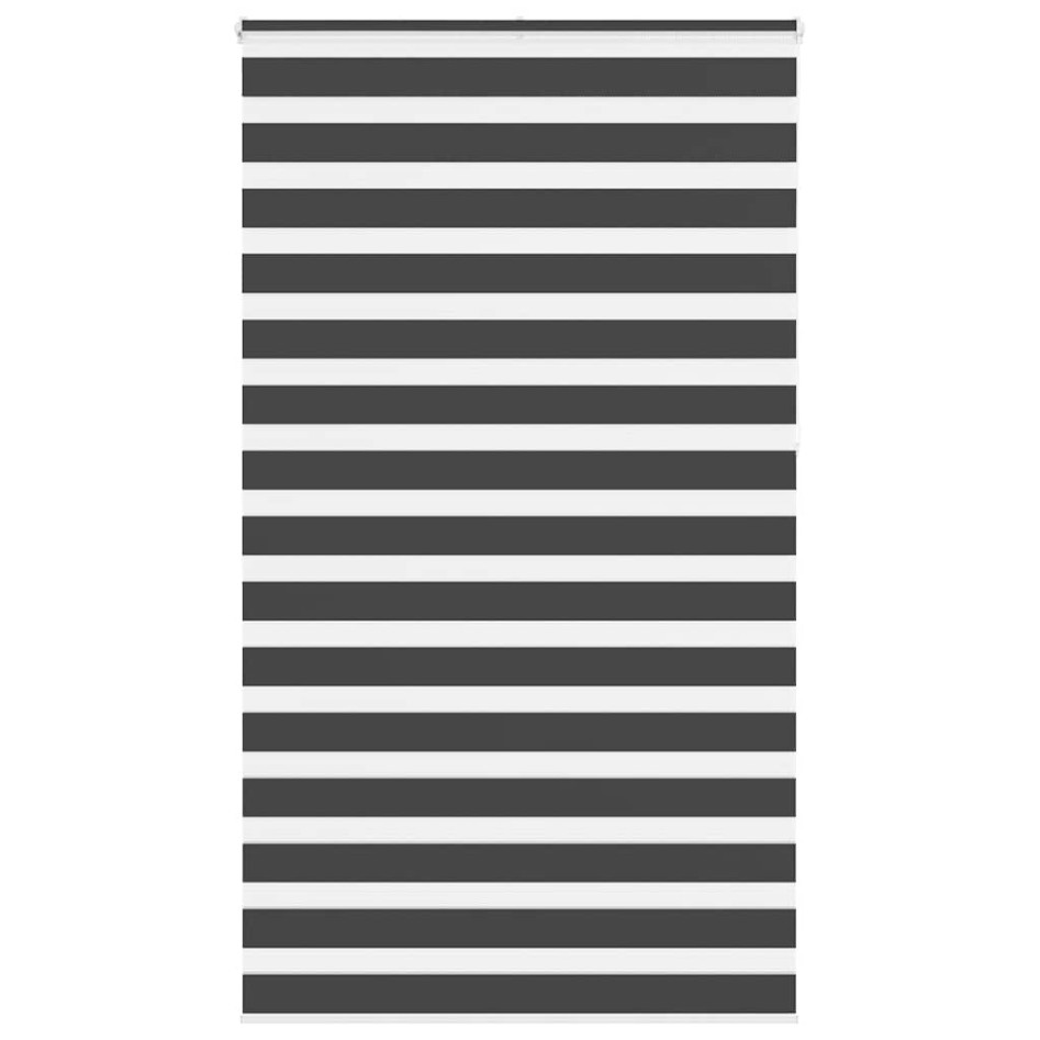 Estor cebra negro 120x230 cm tejido ancho 115,9 cm