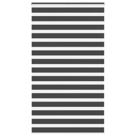 Estor cebra negro 125x200 cm tejido ancho 120,9 cm