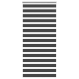 Estor cebra negro 115x200 cm tejido ancho 110,9 cm