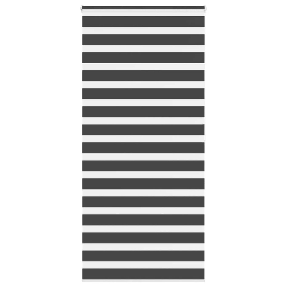 Estor cebra negro 115x200 cm tejido ancho 110,9 cm