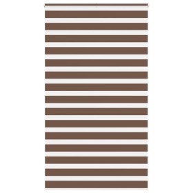 Estor cebra marrón 125x230 cm tejido ancho 120,9 cm