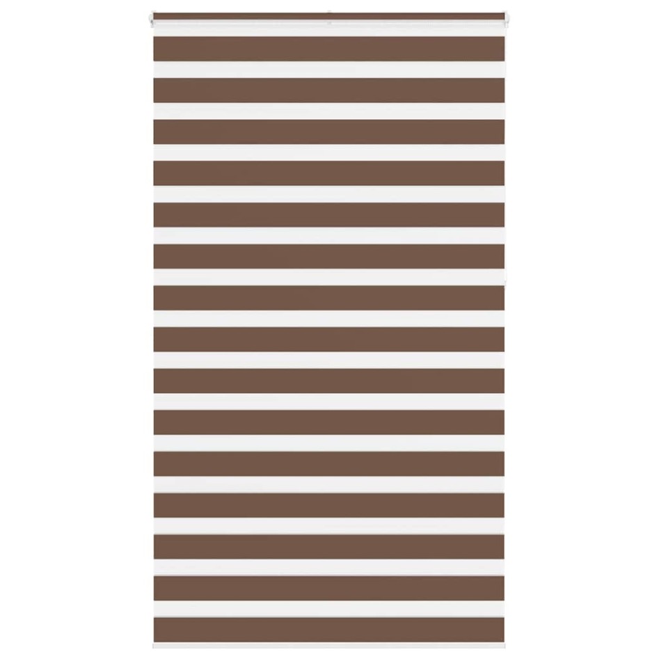 Estor cebra marrón 125x230 cm tejido ancho 120,9 cm