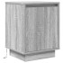 Mesilla de noche con luces LED Sonoma gris 38x34x50