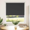 Estor Enrollable Opaco negro 115x175 cm Tela Ancho 110,7 cm