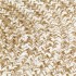 Alfombra de yute tejida a mano blanco y natural 120