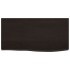 Encimera baño madera maciza tratada marrón oscuro 60x30x2