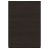 Encimera de baño madera tratada marrón oscuro 40x60x(2-4)