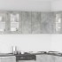 Armario de pared de cocina madera de ingeniería gris