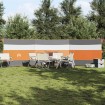 Cortaviento de camping impermeable gris naranja 508x130 cm