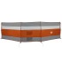 Cortaviento de camping impermeable gris naranja 508x130