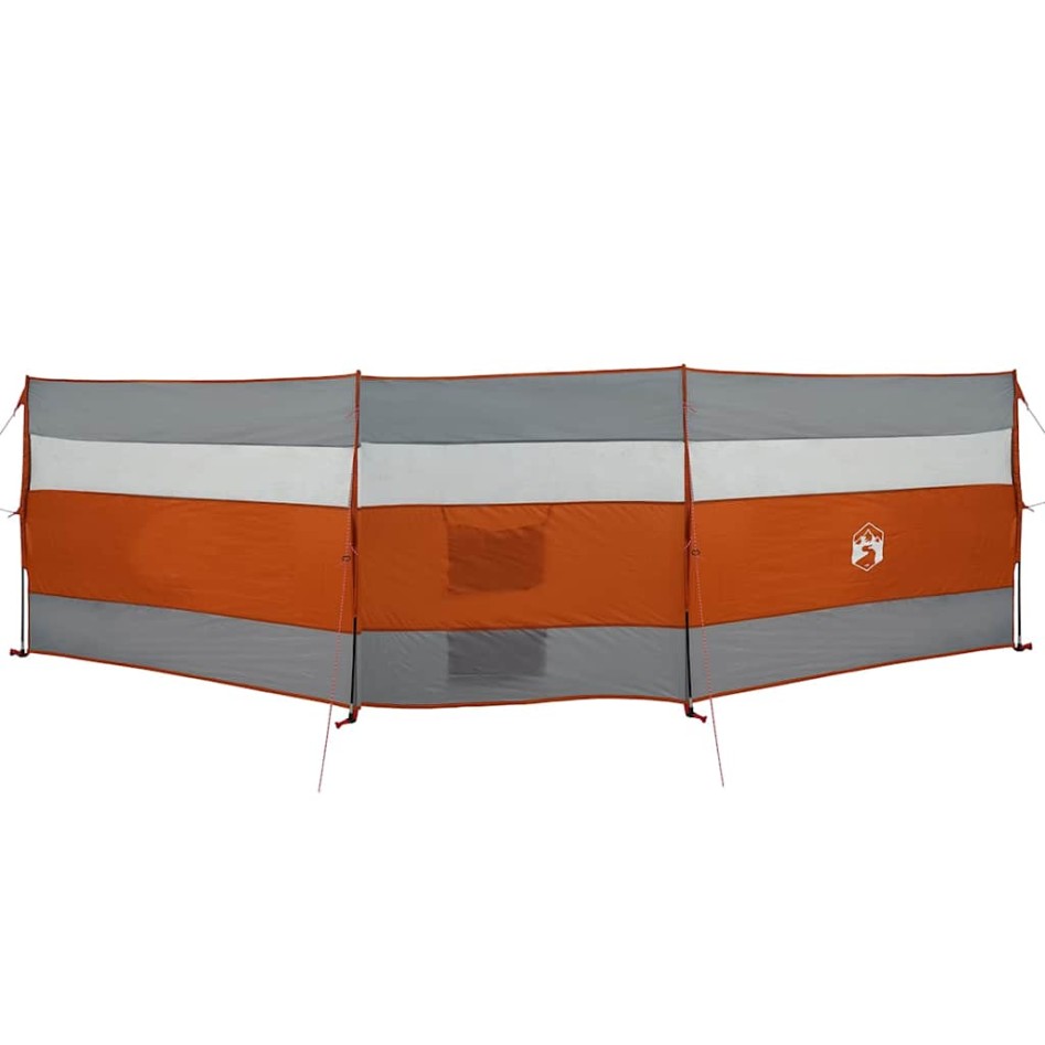 Cortaviento de camping impermeable gris naranja 508x130