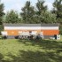 Cortaviento de camping impermeable gris naranja 508x130