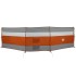 Cortaviento de camping impermeable gris naranja 508x130