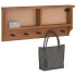 Perchero de pared SANDNES madera maciza de pino 87x12x35