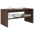 Mueble de TV madera de ingeniería marrón roble 80x40x40