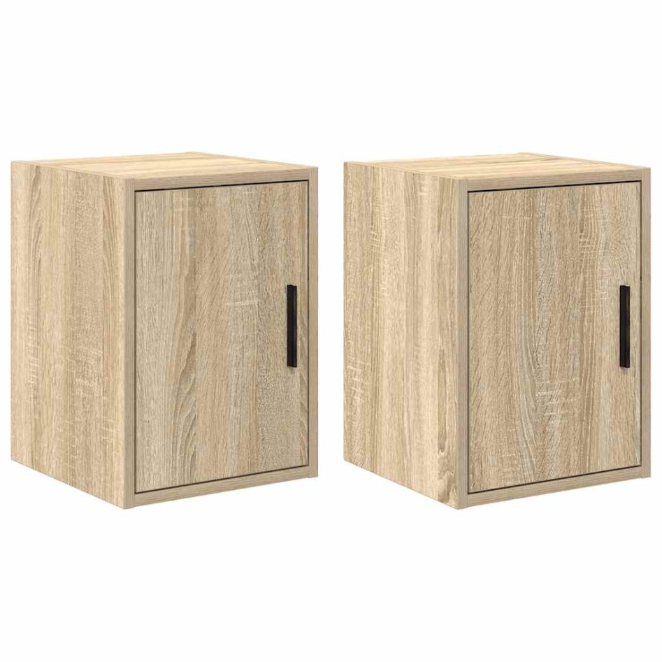 Armarios de pared 2 uds para garaje madera de