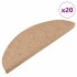 Alfombrilla autoadhesiva escalera 20 uds beige 56x17x3