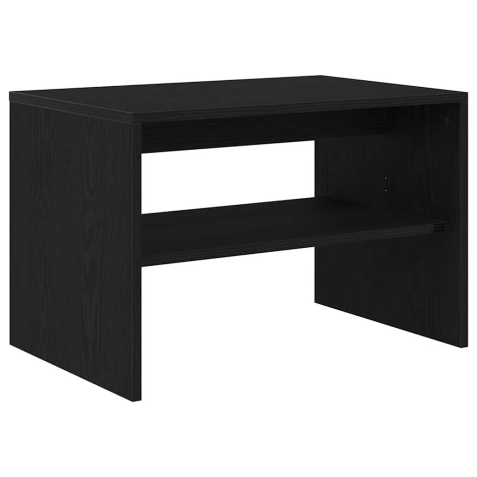 Mueble de TV madera de ingeniería roble negro 60x40x40