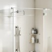 Cabezal de ducha cuadrado efecto lluvia acero inox 304 40x40 cm