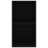 Estantería de 2 niveles madera contrachapada negro
