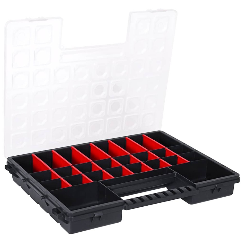 Caja compartimentos 5 uds divisores plástico 385x283x50