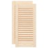 Puerta de armario de lamas 2 uds 61,5x29,5 cm madera de