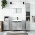 Armario de baño madera de ingeniería gris hormigón 58x33x60