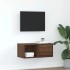 Mueble de TV madera contrachapada roble marrón 60x31x25,5