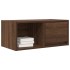 Mueble de TV madera contrachapada roble marrón 60x31x25,5