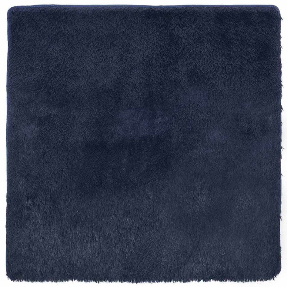 Alfombra de pelo largo NAVARRA azul marino 160x160 cm