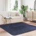 Alfombra de pelo largo NAVARRA azul marino 160x160 cm