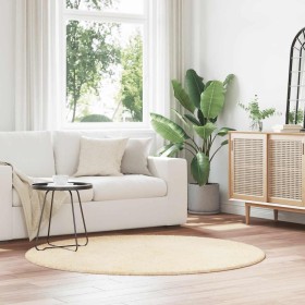 Alfombra peluda de pelo largo NAVARRA crema 160x160cm