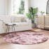 Alfombra de pelo largo NAVARRA rosa polvoriento 160x160