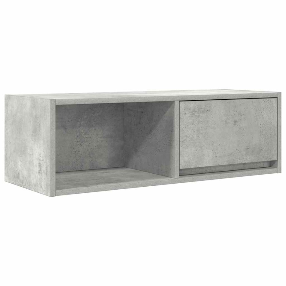 Mueble de TV de madera de ingeniería gris hormigón