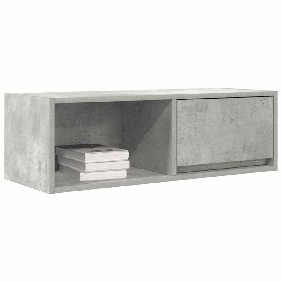 Mueble de TV de madera de ingeniería gris hormigón