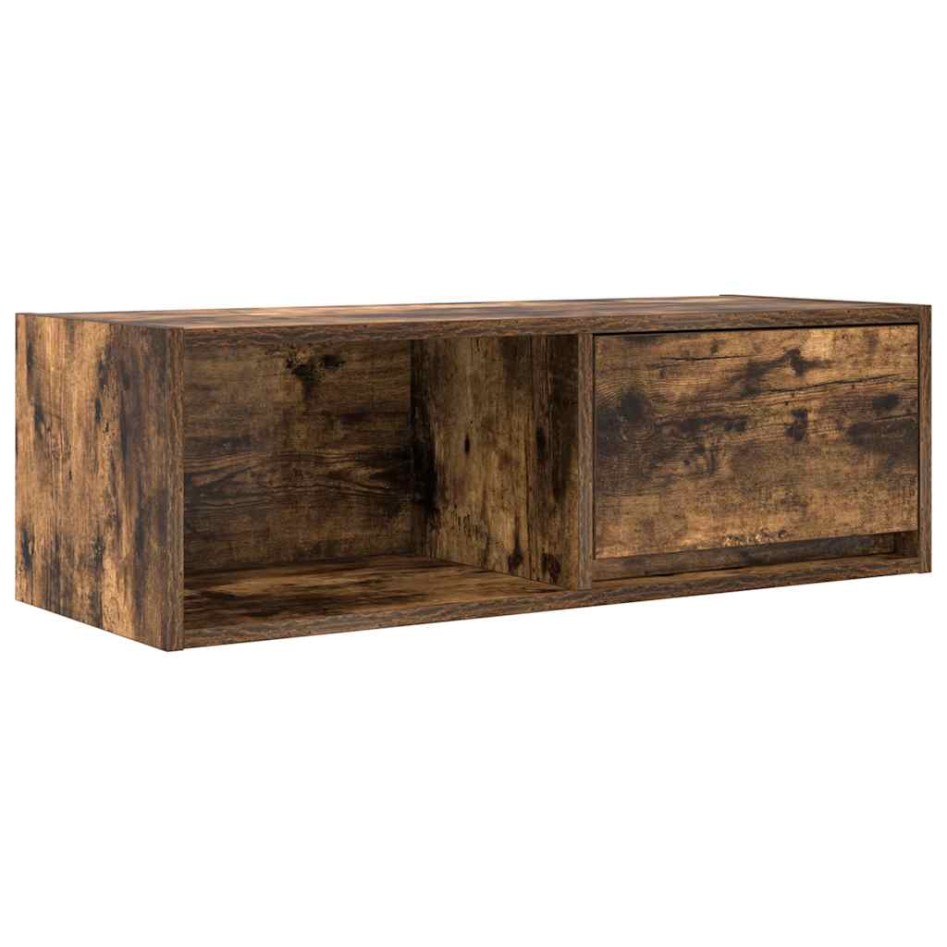 Mueble de TV de roble ahumado 80x31x25,5cm Madera de
