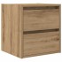 Mesita de noche de pared roble artisan 38x34x40