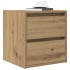 Mesita de noche de pared roble artisan 38x34x40
