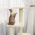 Rascador para gatos con postes de sisal color crema 92