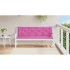 Cojines para banco de jardín 2 uds tela rosa 150x50x7