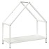 Leñero blanco 60x25x60 cm Acero laminado en