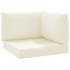 Cojines para palets 3 unidades tela Oxford blanco