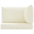 Cojines para palets 3 unidades tela Oxford blanco