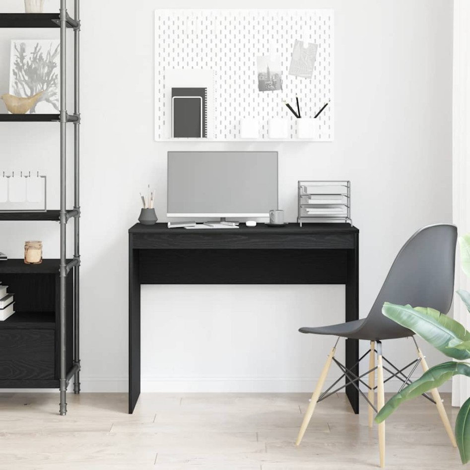 Escritorio roble negro 90x40x72 cm madera de