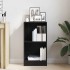 Estantería de madera de roble negro 40x24x76