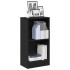 Estantería de madera de roble negro 40x24x76