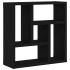 Estante de pared  de madera ingeniería roble negro 45x16x45