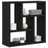 Estante de pared  de madera ingeniería roble negro 45x16x45