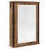 Mueble de baño con espejo de madera antigua 42x12x60