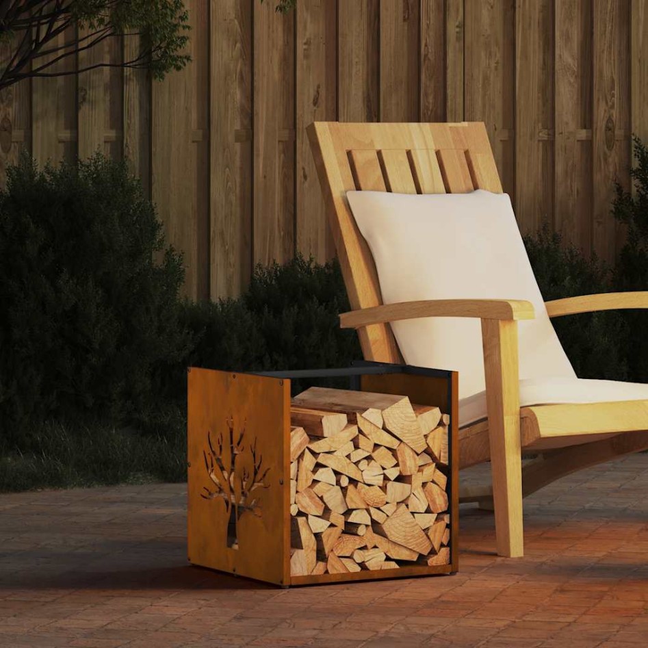 Leñero 40x40x40 cm Acero